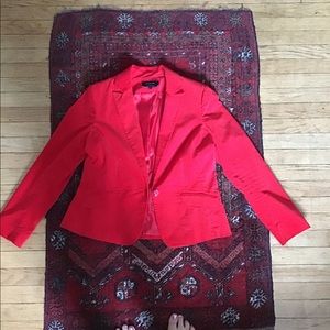 Brilliant Red Velvet Blazer!